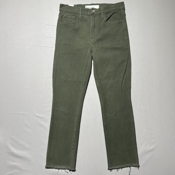 Frank & Eileen Cork The Everyday Straight Leg Jeans In Olive Green Size‎ 27